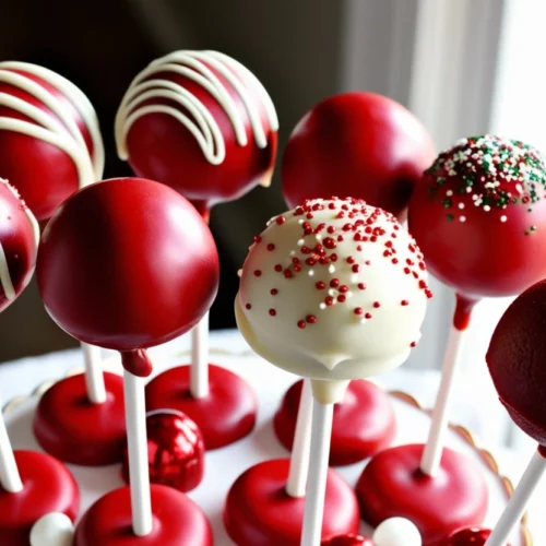 red velvet cake pops