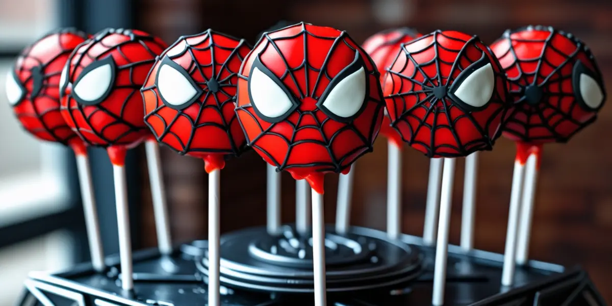 spider man cake pops